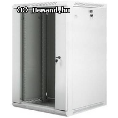 Lanberg 19'' fali rack szekr&eacute;ny 18U 600x600mm sz&uuml;rke (&uuml;vegajt&oacute;) WF01-6618-10S