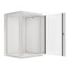Lanberg 19'' fali rack szekrény 18U 600x600mm szürke (üvegajtó) WF01-6618-10S