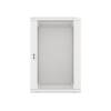 Lanberg 19'' fali rack szekrény 18U 600x600mm szürke (üvegajtó) WF01-6618-10S