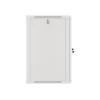 Lanberg 19'' fali rack szekrény 18U 600x600mm szürke (üvegajtó) WF01-6618-10S