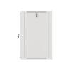 Lanberg 19'' fali rack szekrény 18U 600x600mm szürke (üvegajtó) WF01-6618-10S
