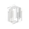 Lanberg 19'' fali rack szekr&eacute;ny 22U 600x450mm sz&uuml;rke (&uuml;vegajt&oacute;) WF01-6422-10S