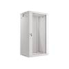 Lanberg 19'' fali rack szekr&eacute;ny 22U 600x450mm sz&uuml;rke (&uuml;vegajt&oacute;) WF01-6422-10S