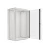 Lanberg 19'' fali rack szekr&eacute;ny 22U 600x450mm sz&uuml;rke (&uuml;vegajt&oacute;) WF01-6422-10S