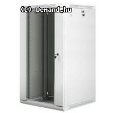 Lanberg 19'' fali rack szekr&eacute;ny 22U 600x600mm sz&uuml;rke (&uuml;vegajt&oacute;) WF01-6622-10S