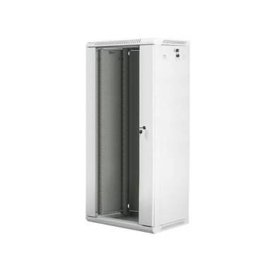Lanberg 19'' fali rack szekr&eacute;ny 27U 600x450mm sz&uuml;rke (&uuml;vegajt&oacute;) WF01-6427-10S