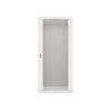 Lanberg 19'' fali rack szekrény 27U 600x450mm szürke (üvegajtó) WF01-6427-10S