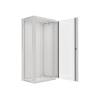 Lanberg 19'' fali rack szekrény 27U 600x450mm szürke (üvegajtó) WF01-6427-10S