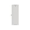 Lanberg 19'' fali rack szekrény 27U 600x450mm szürke (üvegajtó) WF01-6427-10S