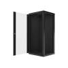 Lanberg 19'' fali rack szekrény 27U 600x600mm fekete (üvegajtó) WF01-6627-10B