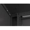 Lanberg 19'' fali rack szekrény 4U 600x600mm fekete (üvegajtó) WF01-6604-10B