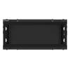 Lanberg 19'' fali rack szekrény 4U 600x600mm fekete (üvegajtó) WF01-6604-10B