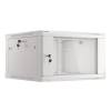 Lanberg 19'' fali rack szekrény 6U 600x600mm szürke (üvegajtó) WF01-6606-10S