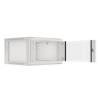 Lanberg 19'' fali rack szekrény 6U 600x600mm szürke (üvegajtó) WF01-6606-10S