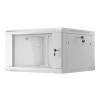 Lanberg 19'' fali rack szekrény 6U 600x600mm szürke (üvegajtó) WF01-6606-10S