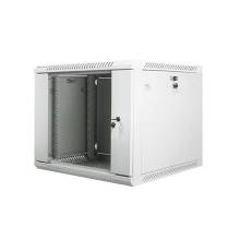 Lanberg 19'' fali rack szekr&eacute;ny 9U 600x600mm sz&uuml;rke (&uuml;vegajt&oacute;) WF01-6609-10S