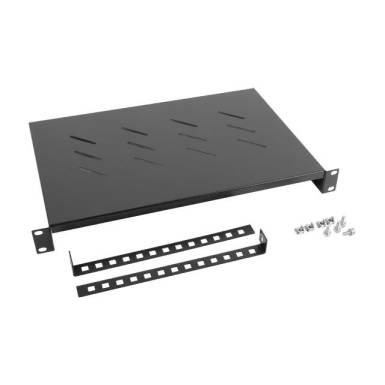 Lanberg polc 19'' rack szekrényhez 600mm (1U, 483x300mm, teherbírás 25kg-ig) fek AK-1004-B Lanberg polc 19'' rack szekrényhez 600mm (1U, 483x300mm, teherbírás 25kg-ig) fek AK-1004-B