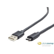 Gembird USB 2.0 cable to type-C (AM/CM), 1m, black CCP-USB2-AMCM-1M