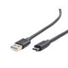 Gembird USB 2.0 AM cable to type-C (AM/CM), 1.8m, black CCP-USB2-AMCM-6