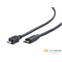 Gembird USB micro 2.0 BM cable to type-C (micro BM/CM), 3m, black CCP-USB2-MBMCM-10