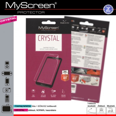 MYSCREEN Képernyővédő fólia törlőkendővel (1 db-os) CRYSTAL áttetsző GP-61696 61696
