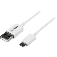 STARTECH - USB3 BASED 2M WHITE USB TO MICRO USB CBL   USBPAUB2MW          