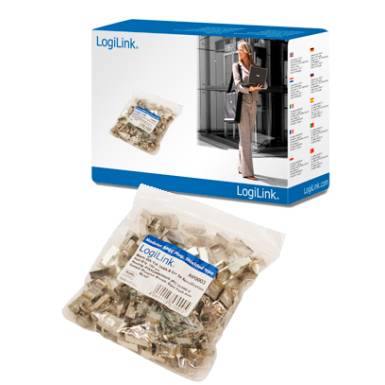 LogiLink CAT-5 Moduláris csatlakozó, árnyékolt 100db MP0003 LogiLink CAT-5 Moduláris csatlakozó, árnyékolt 100db MP0003