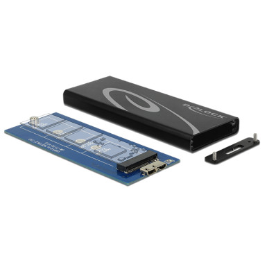 Delock Külső merevlemezház M.2 NGFF SSD  USB 3.1 42570