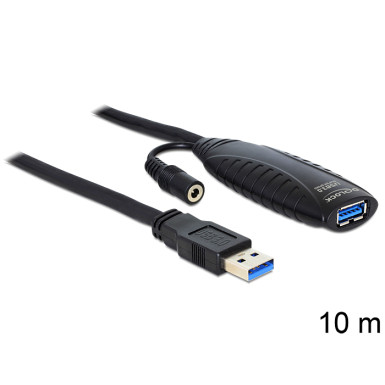 Delock USB 3.0 aktív hosszabbító kábel, 10 m 83415