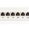 DIGITUS Patch Panel 24 portos 1U, 19", CAT 6, &aacute;rny&eacute;kolt