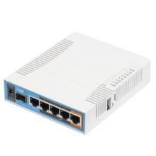 MikroTik hAP ac RB962UiGS-5HacT2HnT L4 128MB 5x GbE LAN 1x GbE SFP Dual-band Vezeték nélküli Router RB962UIGS-5HACT2HNT