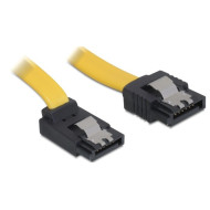 Delock Cable SATA 20cm up/straight metal yellow 82470