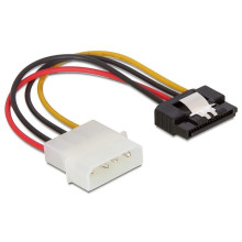 Delock Cable Power SATA HDD  Molex 4 pin male with metal clip straight 15cm 60120