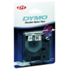 DYMO címke LM D1 nylon 12 mm Black/White