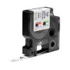 DYMO címke LM D1 nylon 12 mm Black/White