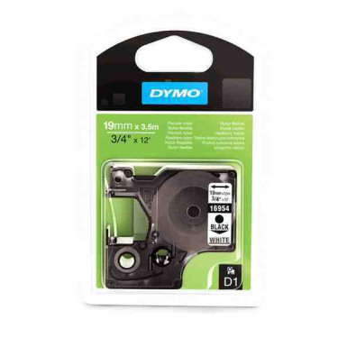 DYMO címke LM D1 nylon 19 mm Black/White