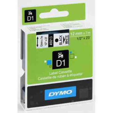DYMO címke LM D1 alap 12 mm Black/White