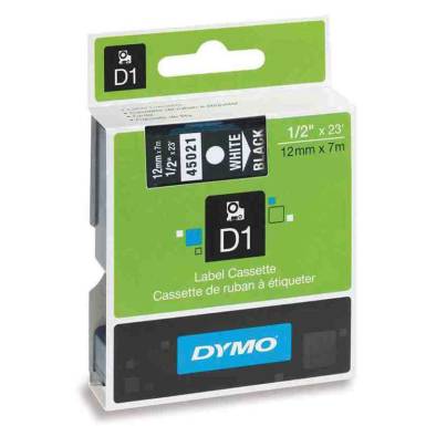 DYMO c&iacute;mke LM D1 alap 12 mm White/ Black