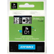 DYMO címke LM D1 alap 24 mm Black/víztiszta
