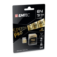 Emtec memoriakártya microSDHC 64GB Class10 Speedin 95/90 MBs ECMSDM64GXC10SP