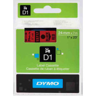 DYMO címke LM D1 alap 24 mm Black/piros