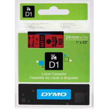 DYMO címke LM D1 alap 24 mm Black/piros