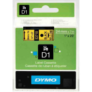 DYMO címke LM D1 alap 24 mm Black/sárga