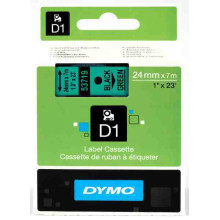 DYMO címke LM D1 alap 24 mm Black/zöld