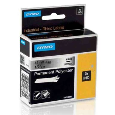 DYMO c&iacute;mke Rhino&nbsp;poli&eacute;szter 12 mm f&eacute;mes