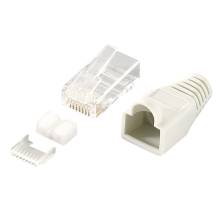 LogiLink RJ45 csatlakozódugasz, árnyékolt Cat6 szürke 100db MP0021 LogiLink RJ45 csatlakozódugasz, árnyékolt Cat6 szürke 100db MP0021