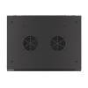 Lanberg 19'' fali rack szekrény 4U 600x450mm fekete (üvegajtó) WF01-6404-10B
