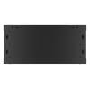 Lanberg 19'' fali rack szekrény 4U 600x450mm fekete (üvegajtó) WF01-6404-10B