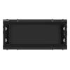 Lanberg 19'' fali rack szekrény 4U 600x450mm fekete (üvegajtó) WF01-6404-10B