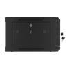 Lanberg 19'' fali rack szekrény 4U 600x450mm fekete (üvegajtó) WF01-6404-10B
